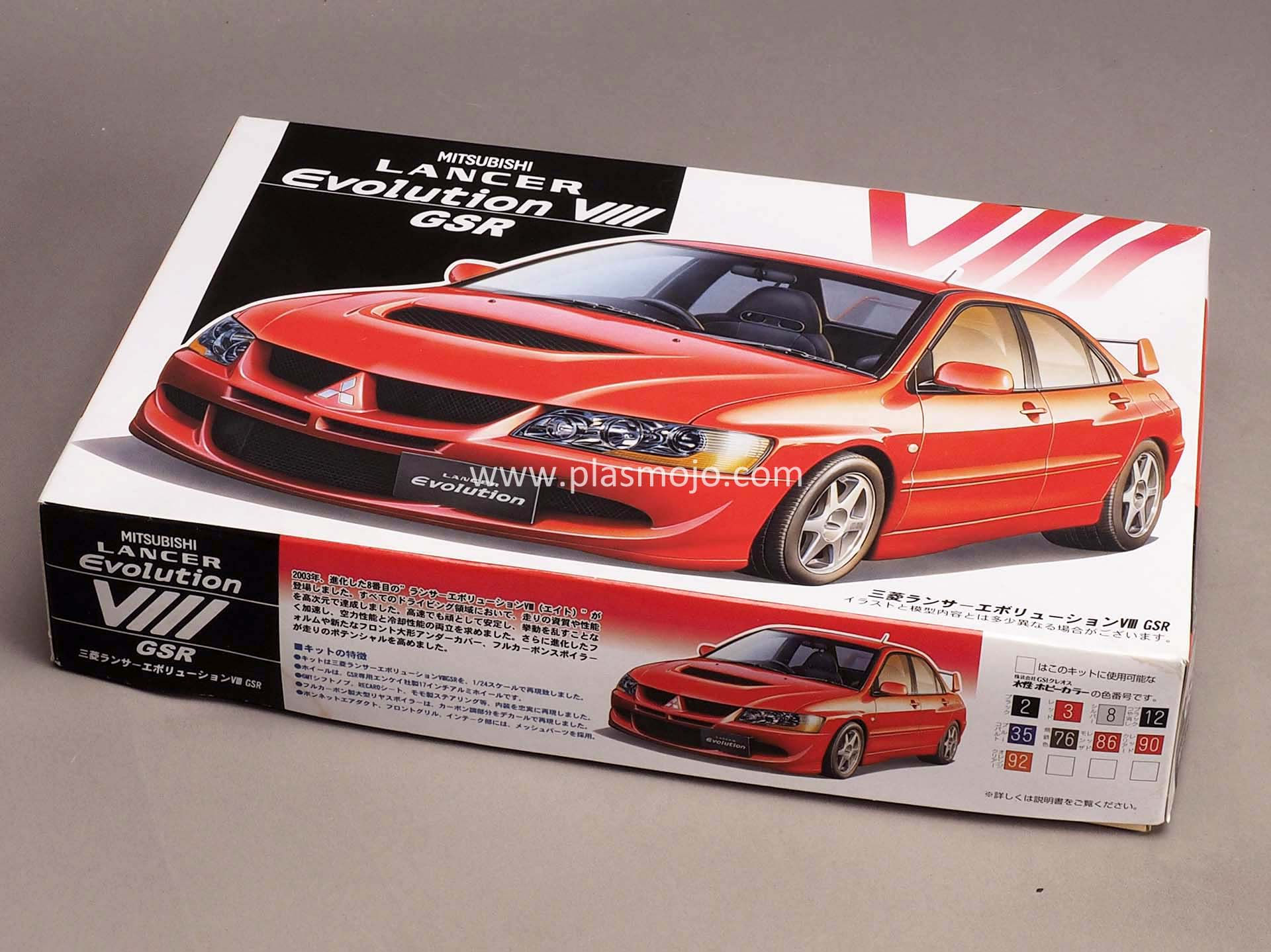 Fujimi 1/24 Mitsubishi Lancer Evolution VIII GSR (#03548)