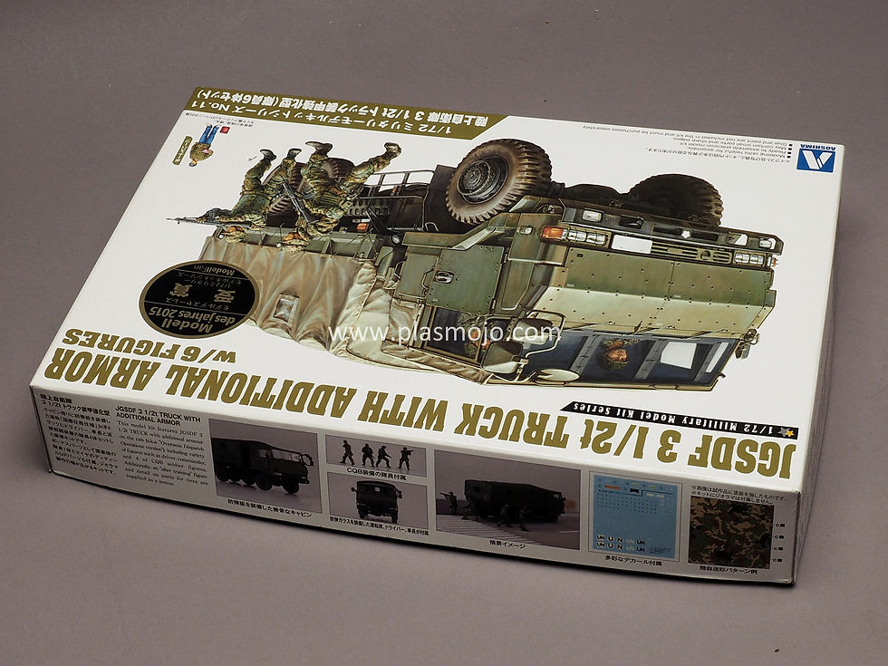 Thumbnail: Aoshima 1/72 JGSDF 3 1/2t Truck With Additional Armor w/6 Figures (#012086)