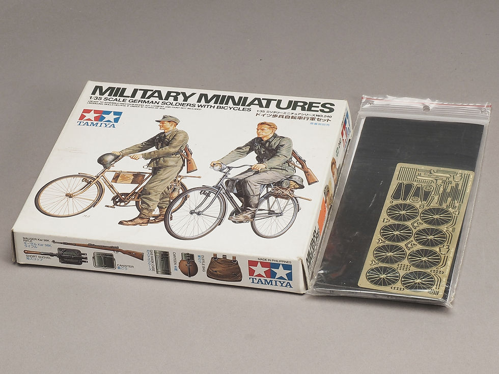 Tamiya 1/35 German Soliders With Bicycles w/Aber PE (#35240)