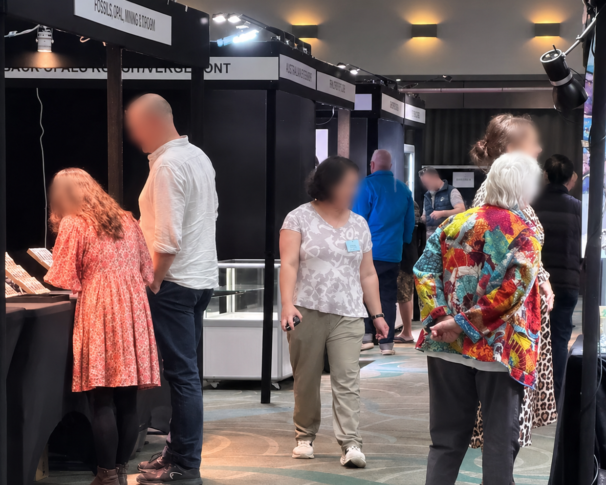Buyers gather at the fair in search of rare and beautiful opals.