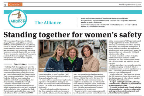 Standing together for women's safety