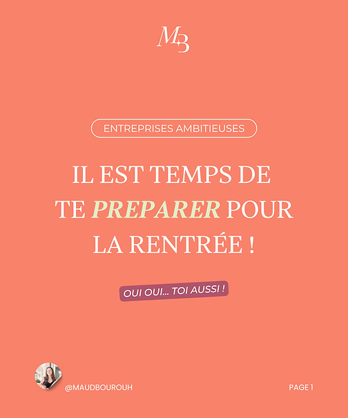 Template Instagram créé par Maud Bourouh pour son propre compte Instagram