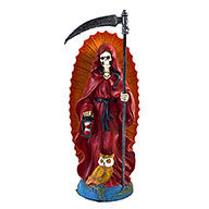 7" Santa Muerte red