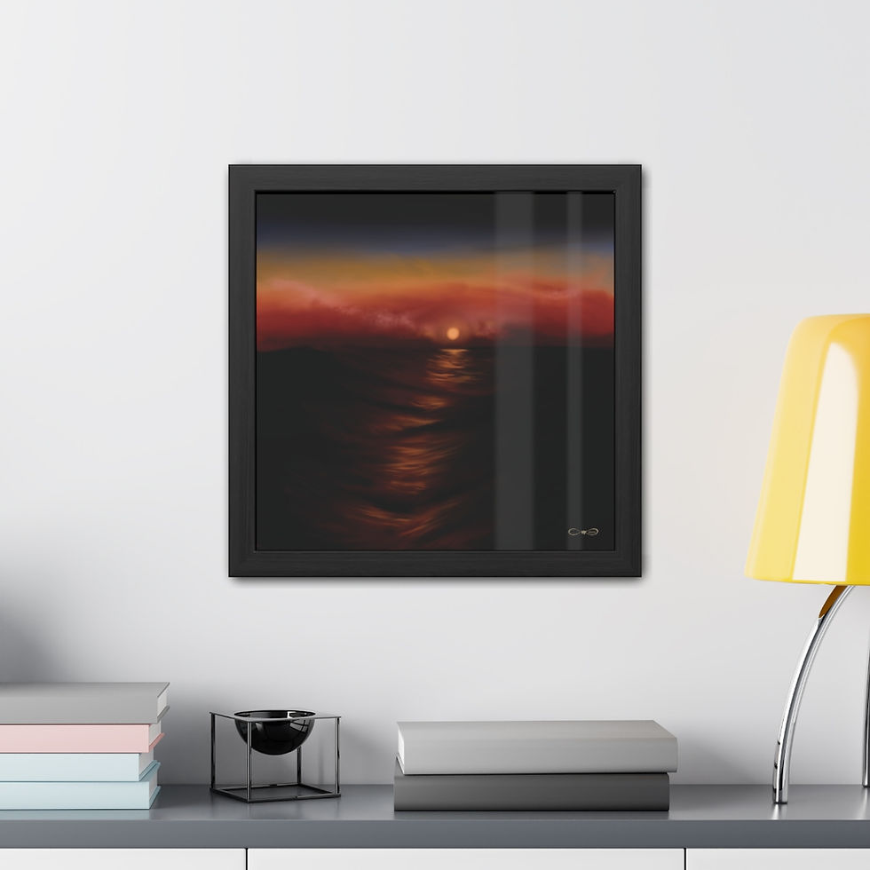 Thumbnail: “Dark Moonset” Framed Poster