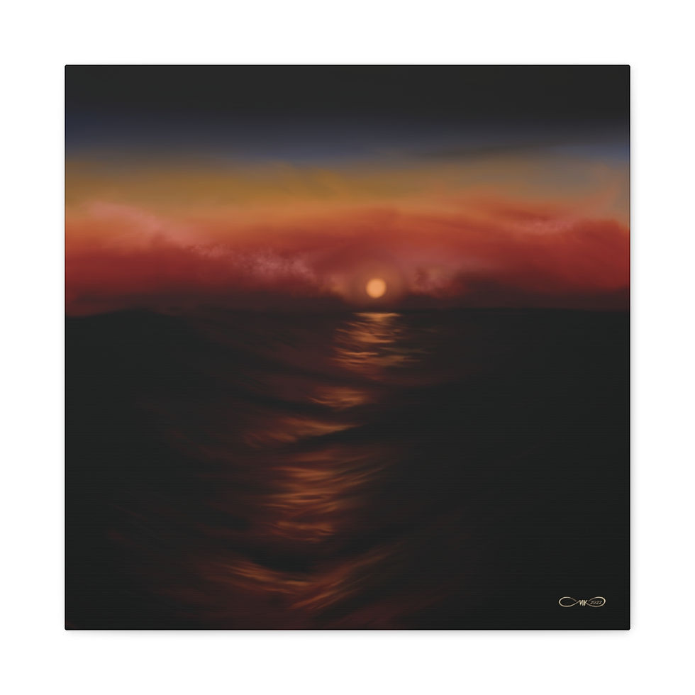 Thumbnail: “Dark Moonset” Canvas Wraps 