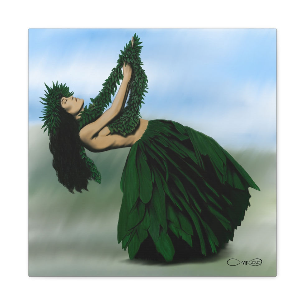 Thumbnail: Kuhi no ka Lima, hele no ka maka - Canvas Gallery Wraps