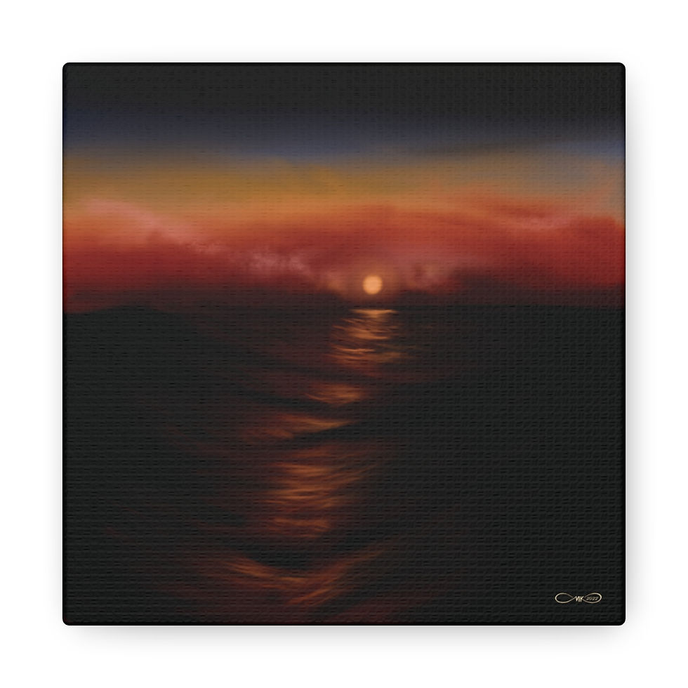 Thumbnail: “Dark Moonset” Canvas Wraps 