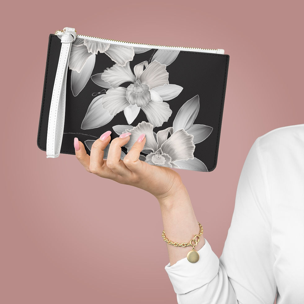 Thumbnail: Black orchid Clutch Bag