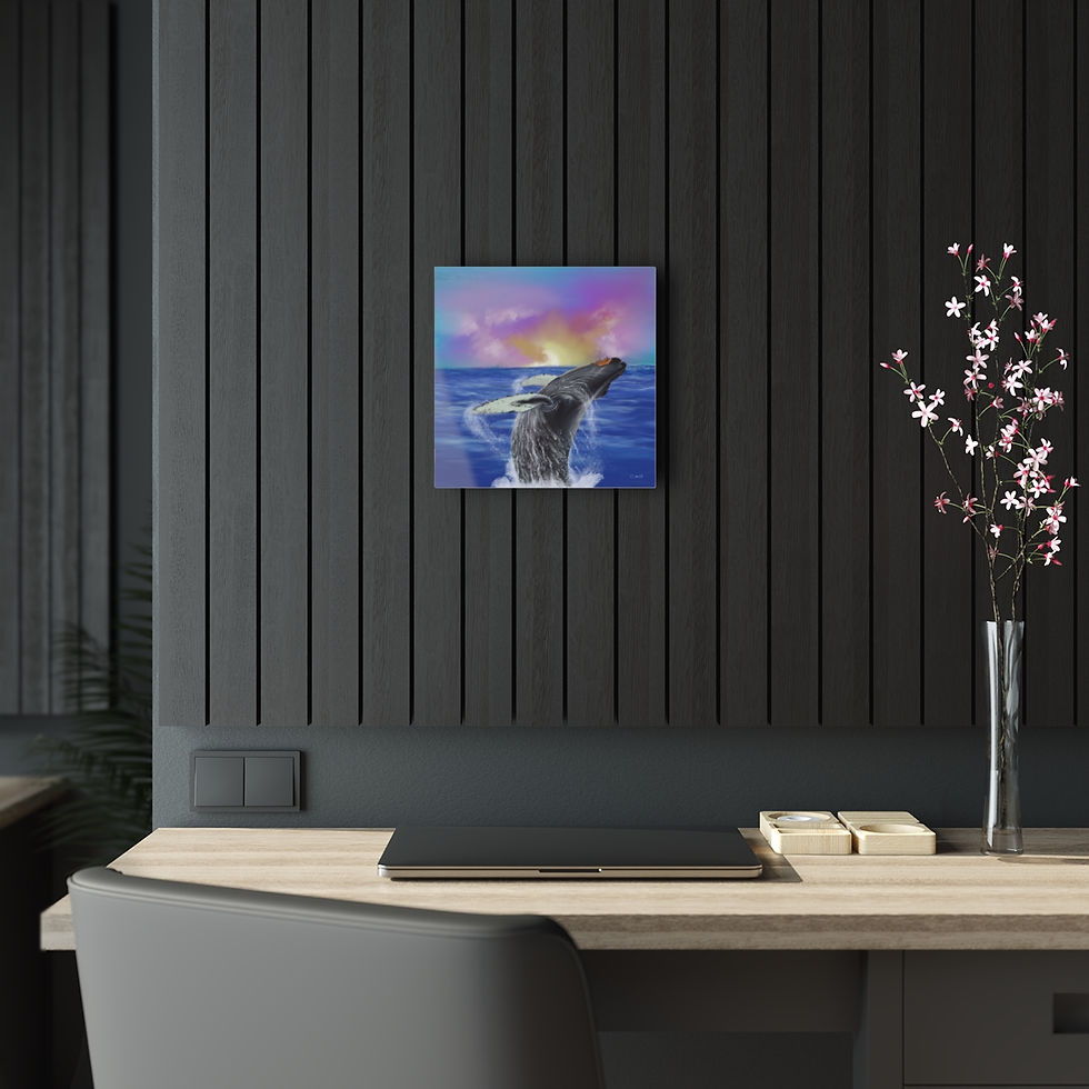 Thumbnail: Happy Humpback Day - Acrylic Prints