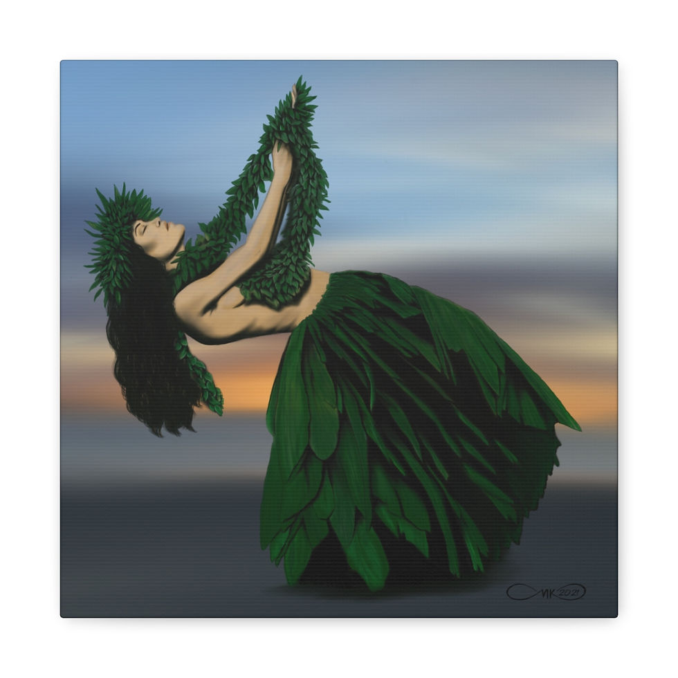 Thumbnail: Kuhi no ka Lima, hele no ka maka - Canvas Gallery Wraps