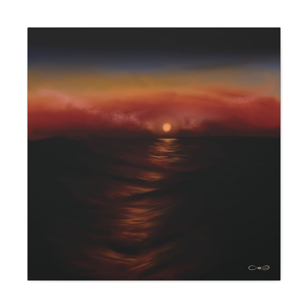 Thumbnail: “Dark Moonset” Canvas Wraps 