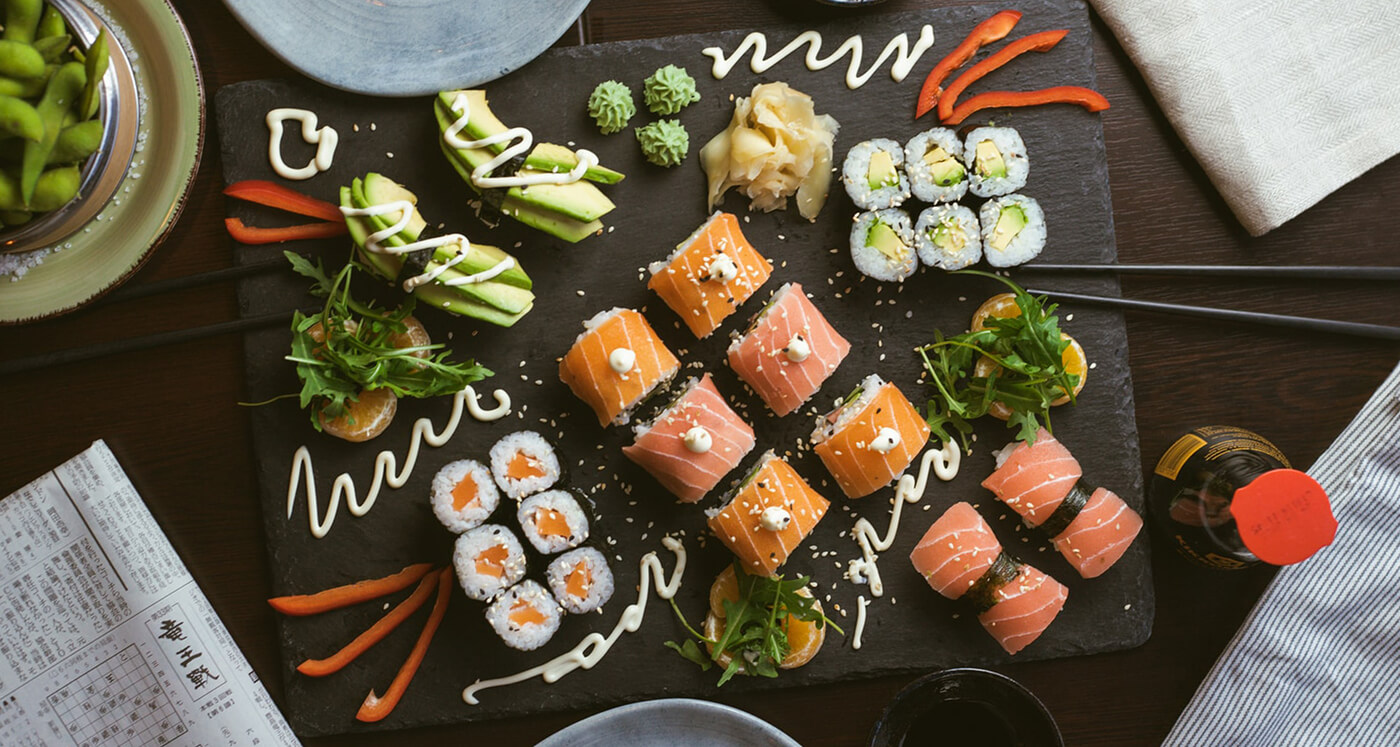 Arranged Food and Objects