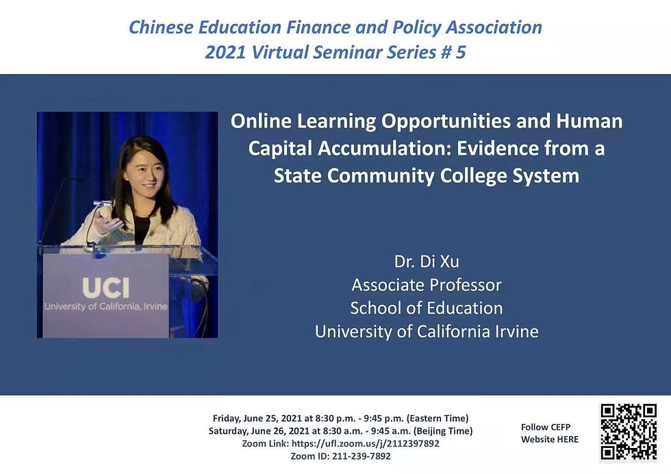 2021 Virtual Seminar #5 with Dr. Di Xu