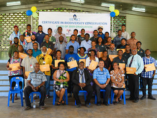 Youth graduates with Certificate Course in Biodiversity Conservation
