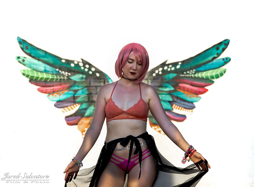 Rave Themed Portrait Shoot on Roosevelt Street in Phoenix Arizona