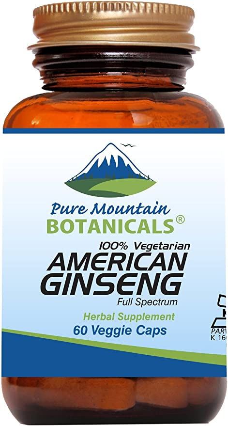 Pure Mountain Botanical American Ginseng Capsules