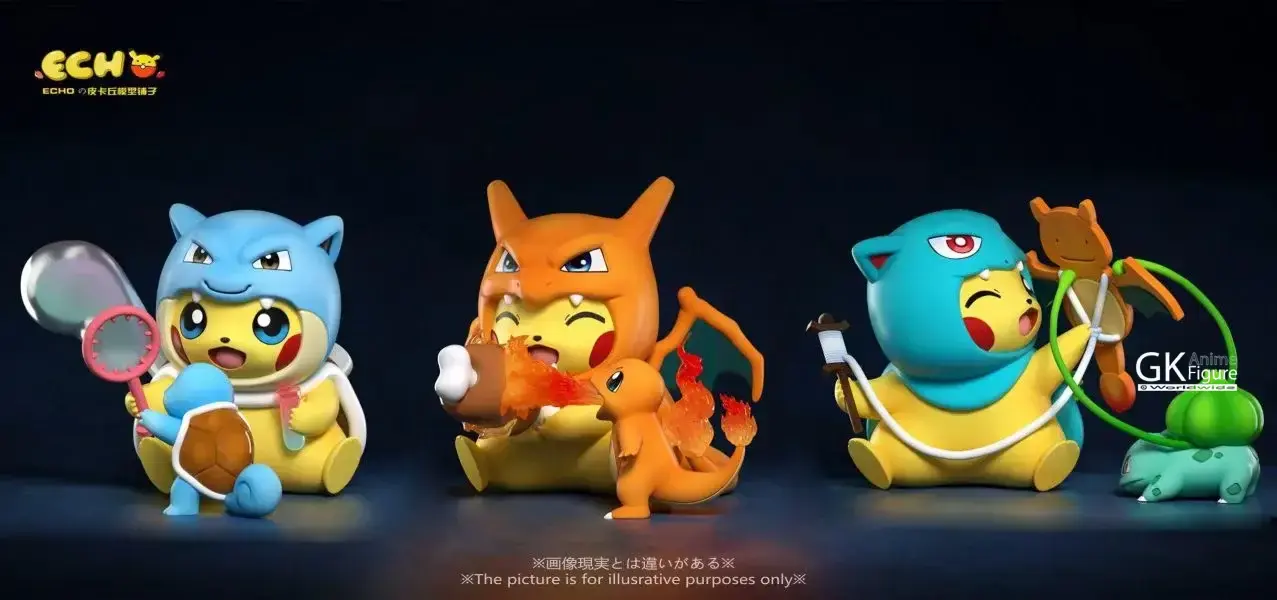 【PRE-ORDER】ECHO Pikachu Model Shop - Cosplay Pikachu Gen 1 Starters (Pokémon) GK