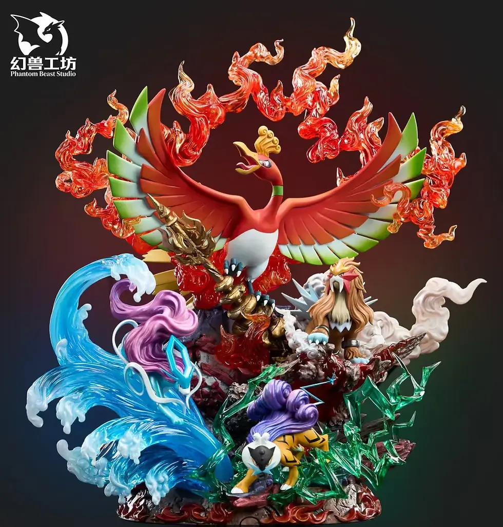 Phantom Beast Studio - Legend of the Bell Tower: Ho-Oh & the Three Legendary Beasts (Pokémon )