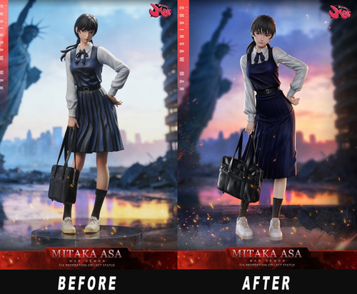 彫刻・オブジェ [ASAGAYA_004] PRE-ORDER】Modomodo Studio - Asa Mitaka X Yoru Chainsaw Man Resin