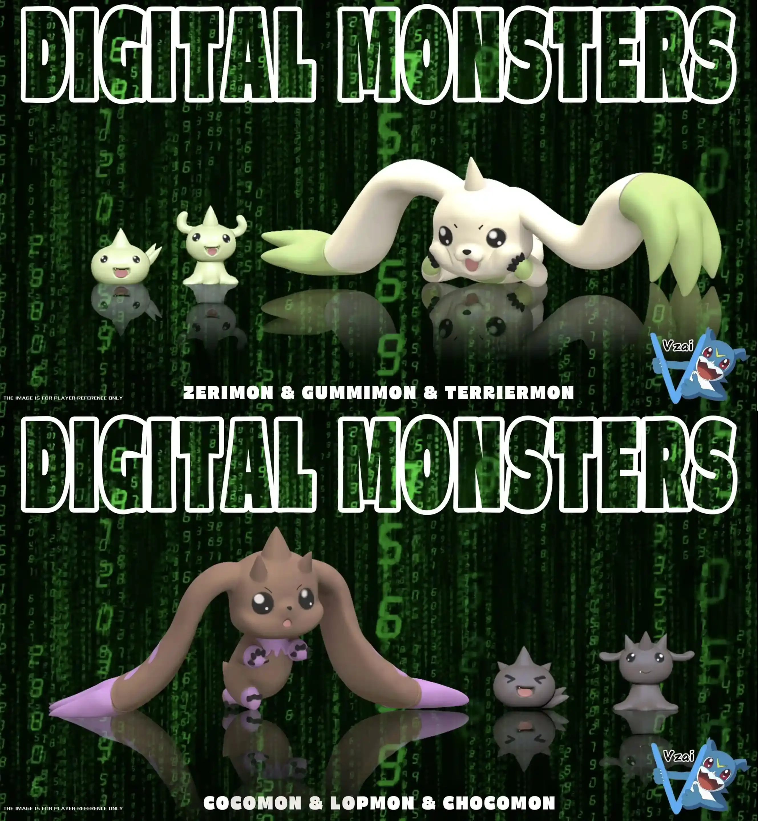 【PRE-ORDER】Vzai Studio - Terriermon & BlackTerriermon Evolution MH (Digimon) GK