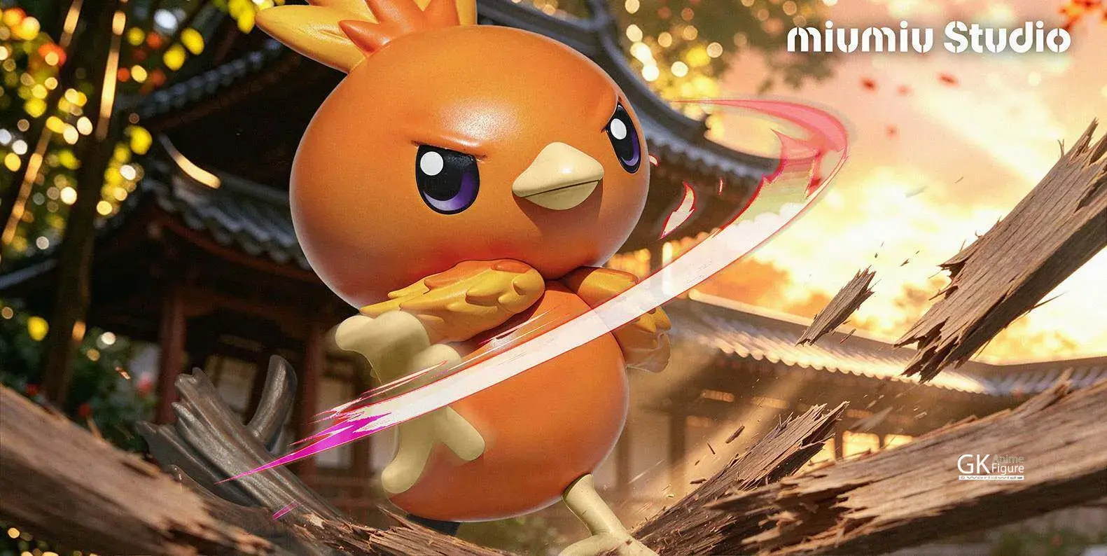 【PRE-ORDER】Miumiu Studio - Torchic Relaxing Time #09 1/10 (Pokemon)