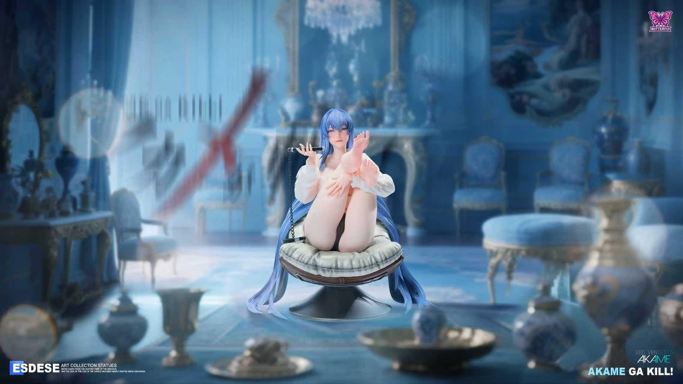【PRE-ORDER】PINK BUTTERFLY Studio - Esdeath Akame Ga Kill Resin Statue GK