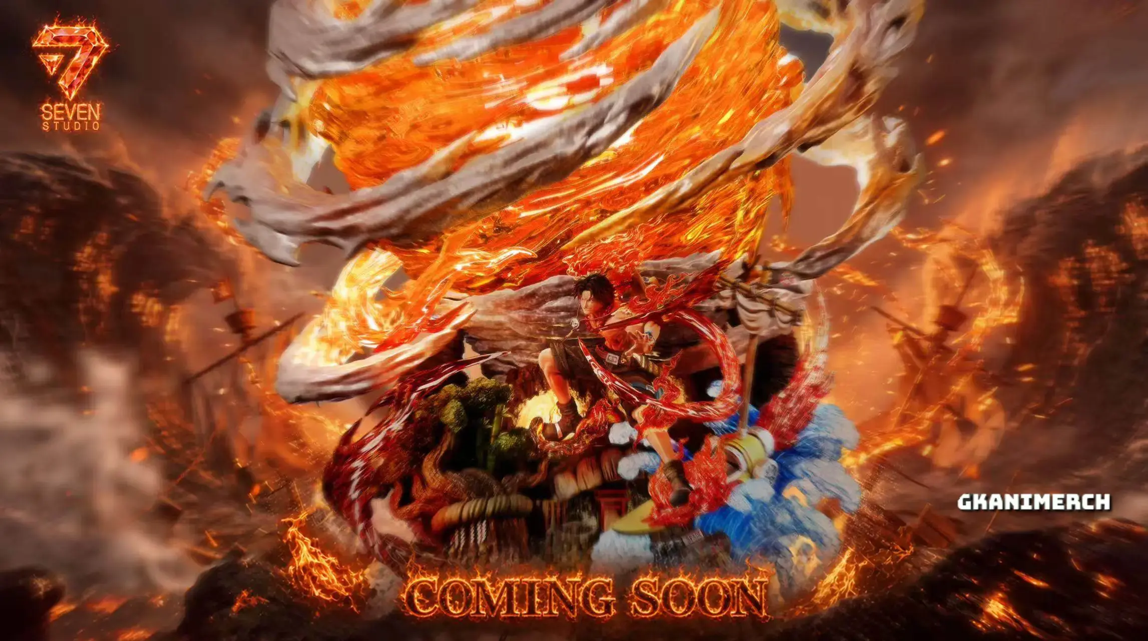 Seven Studio - Portgas D. Ace Flame Emperor (One Piece) GK
