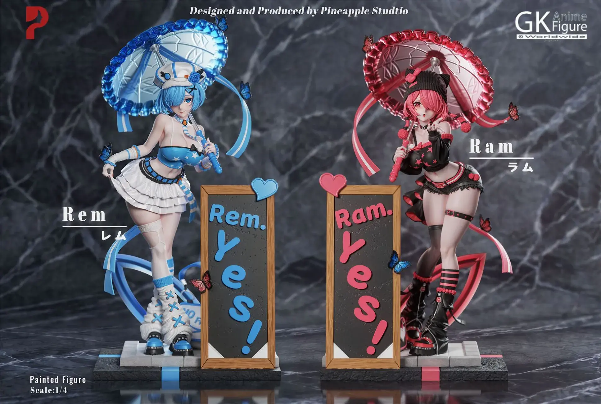 Pineapple Studio - 1/4 Scale Rem & Ram (Night Shibuya Series) (Re:Zero)