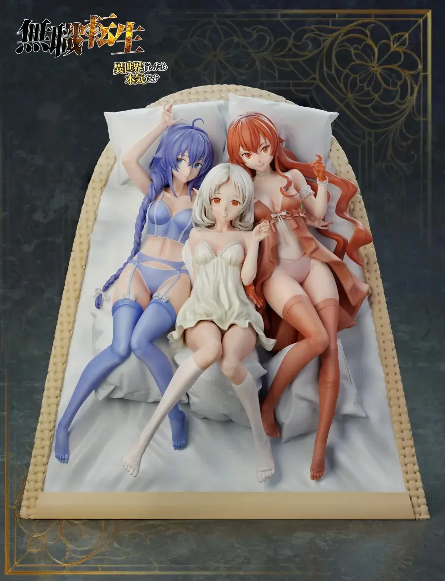 BGA Studio Mushoku Tensei Statue Rudeus Love of Life Roxy Eris Sylphiette