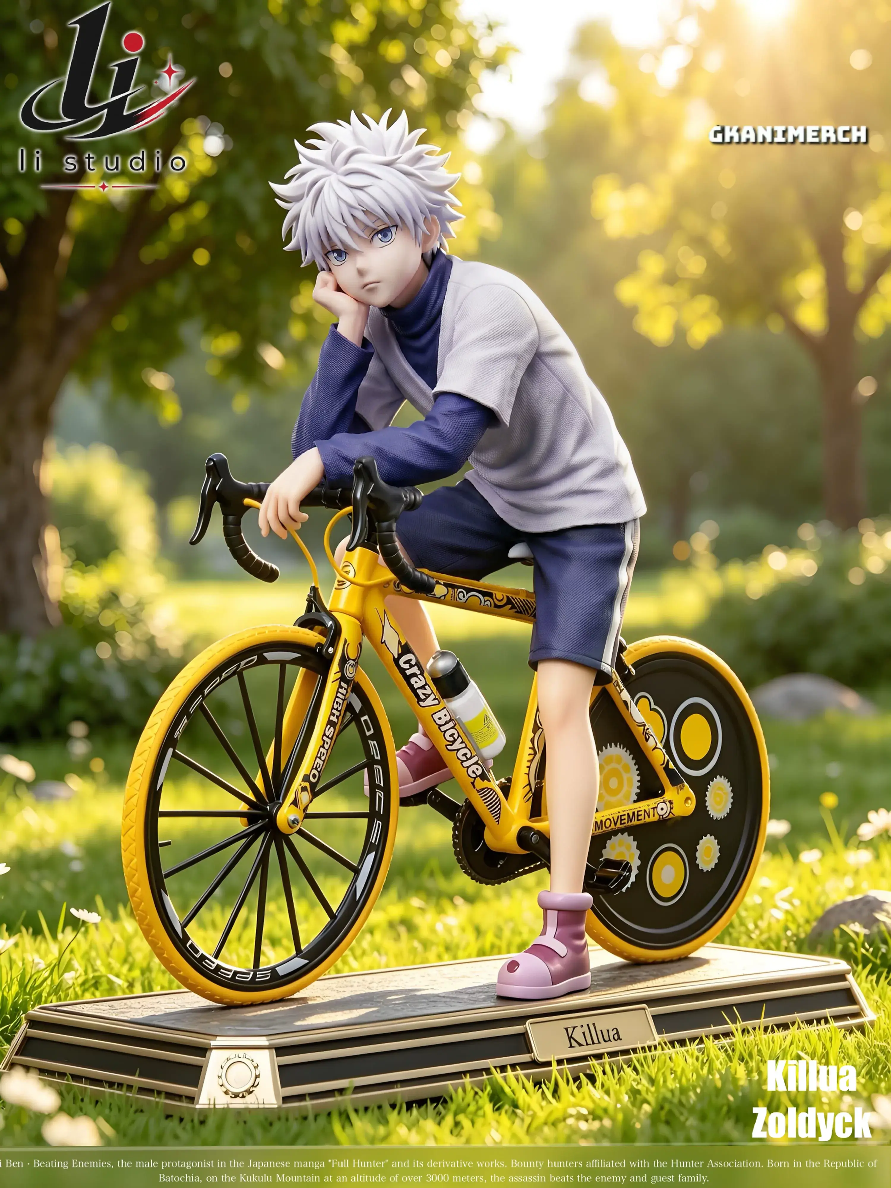 Li-Studio - 1/6 Scale Killua Zoldyck (Bicycle Ver.) (Hunter x Hunter)
