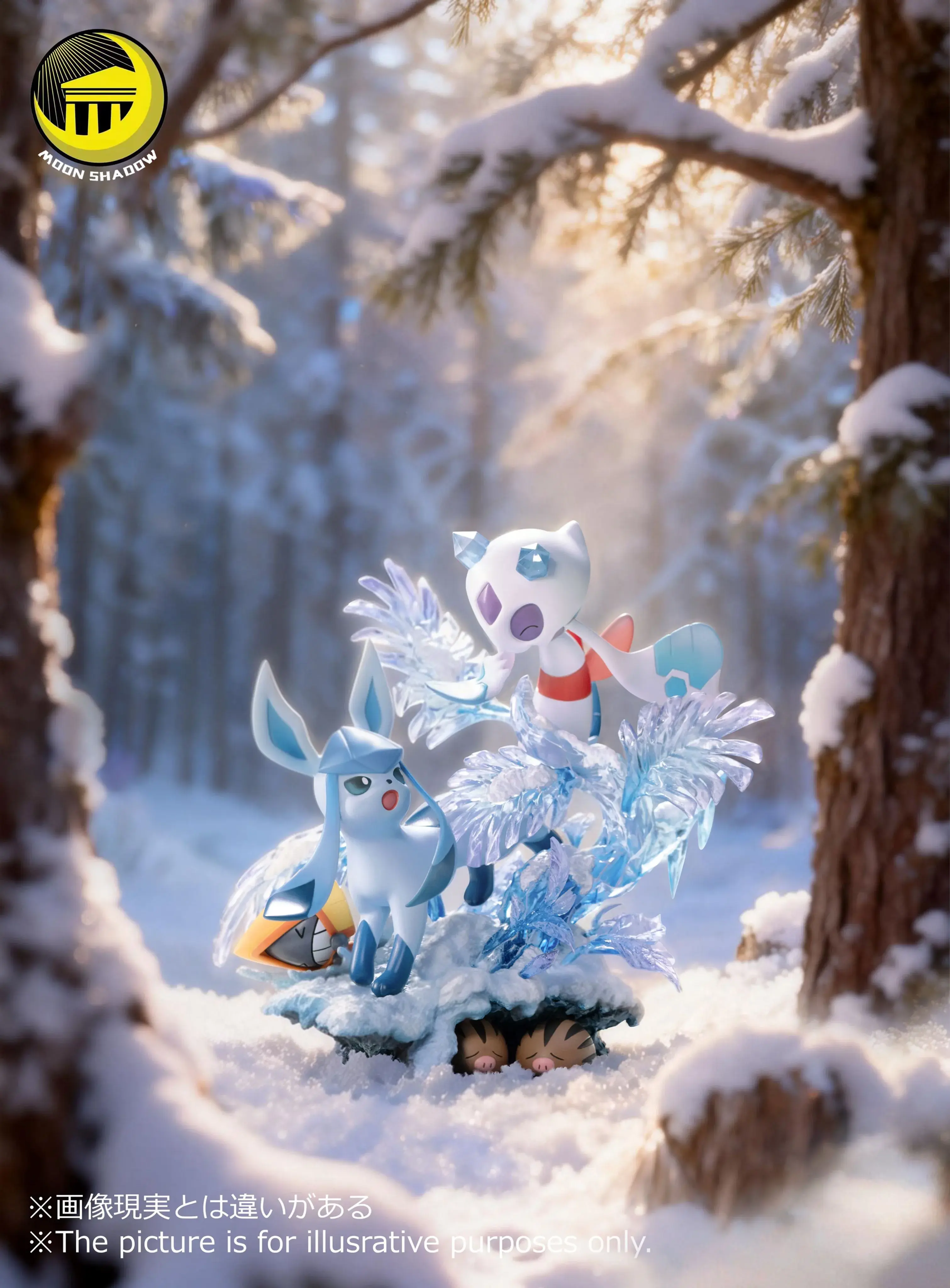 Moon Shadow Studio - Glaceon & Froslass (Nature Series Vol. 7) (Pokemon)