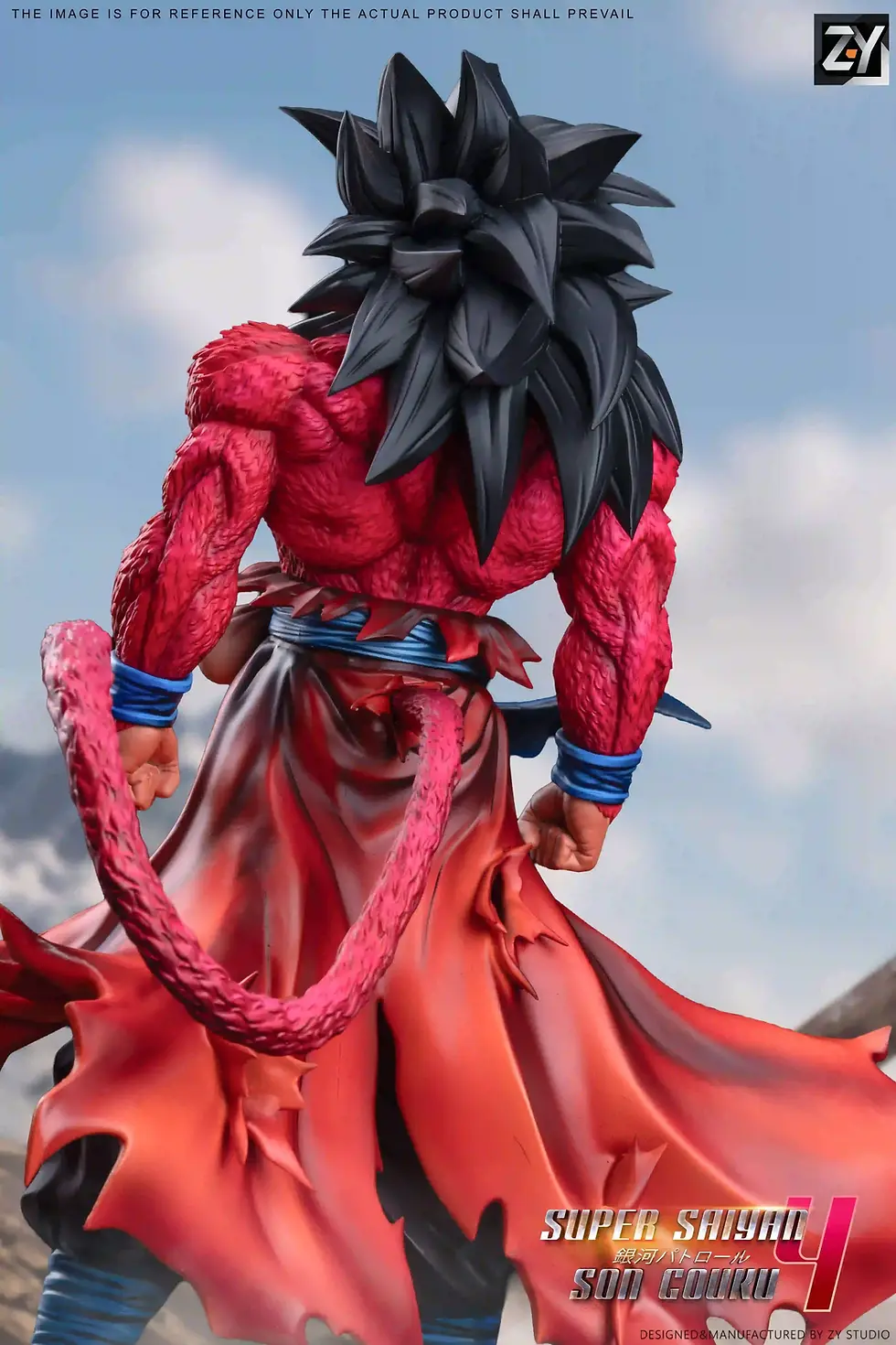 Thumbnail: ZY Studio - Super Saiyan 4 Goku 1/6 Painted & White (Dragon Ball GT) GK