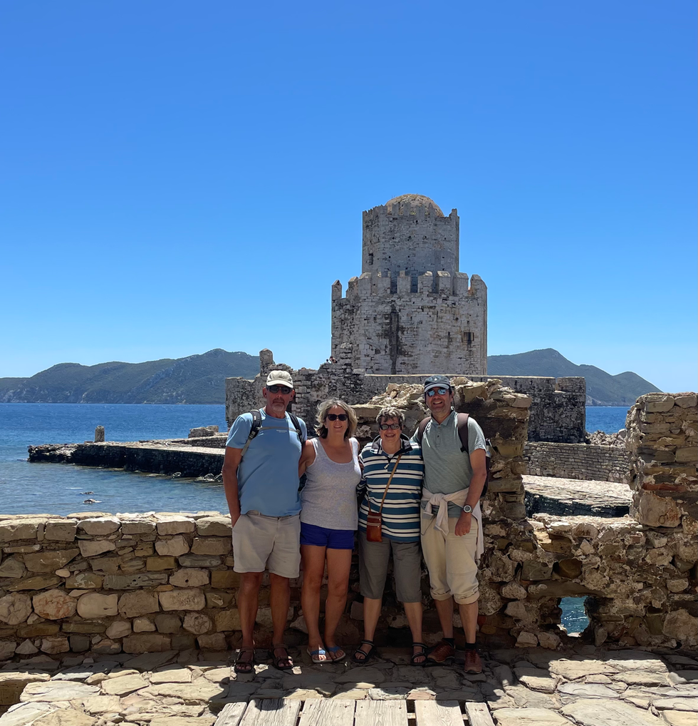 With Money Penny at Methoni