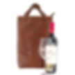 Premium Leather Wine Bag - Double Bottle