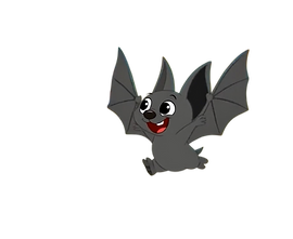 Pedro the bat. He is a character from the 'Follow The Creatures' storybook, and 'Follow The Creatures Too' YouTube channel