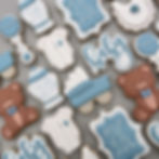 Toile Baby Shower Cookies