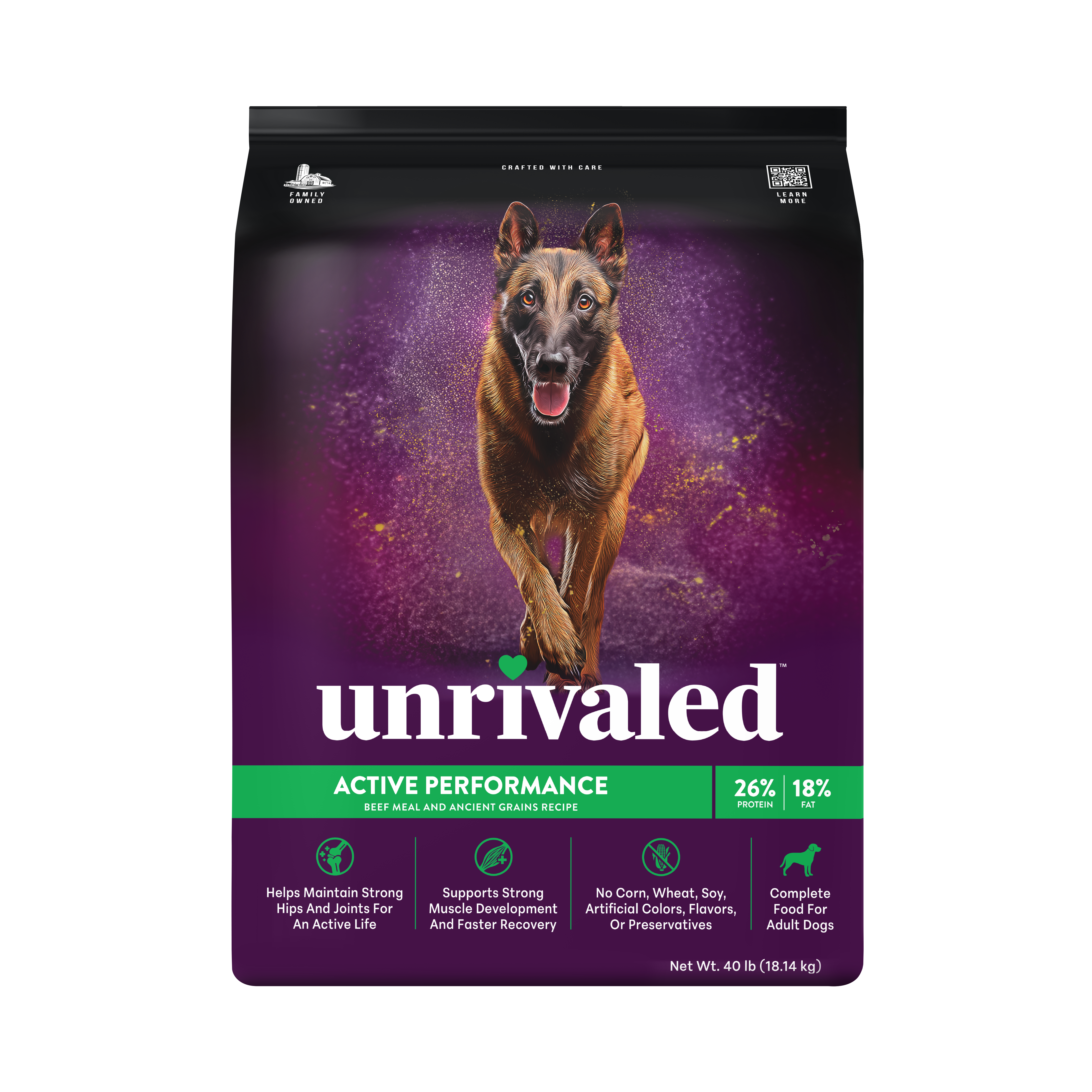 Unrivaled Dog Food Active Performance 40lb