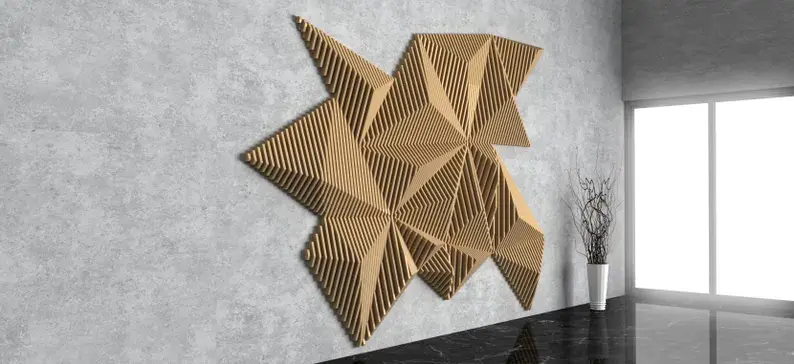 Thumbnail: The "Shattered Vector" Geometric Wall Sculpture
