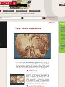 Dans l'atelier d'Hubert Robert - Mémoire Vive Patrimoine numérisé de Besançon