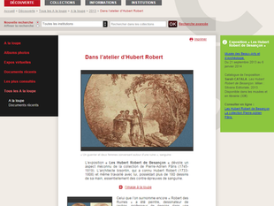 Dans l'atelier d'Hubert Robert - Mémoire Vive Patrimoine numérisé de Besançon