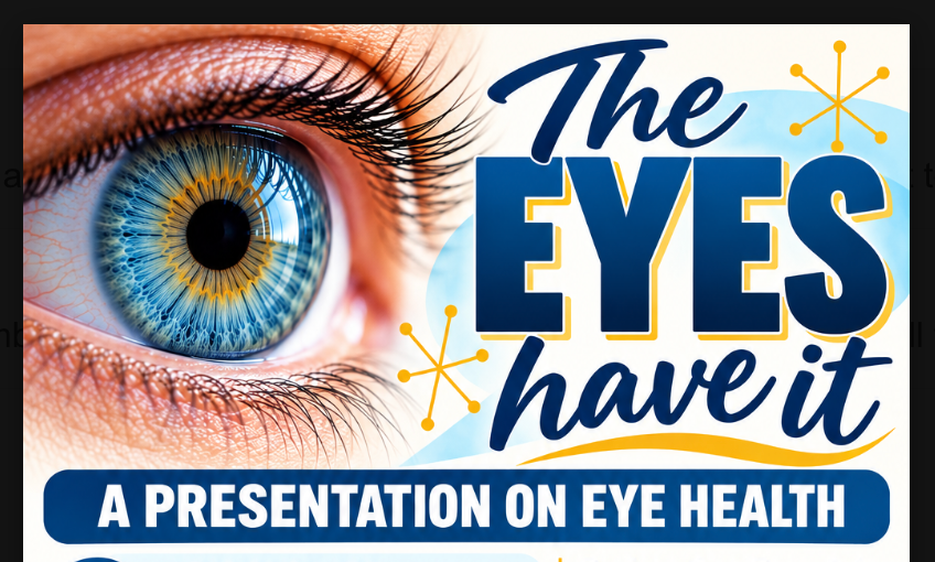 The EYES have it - Health & Wellness