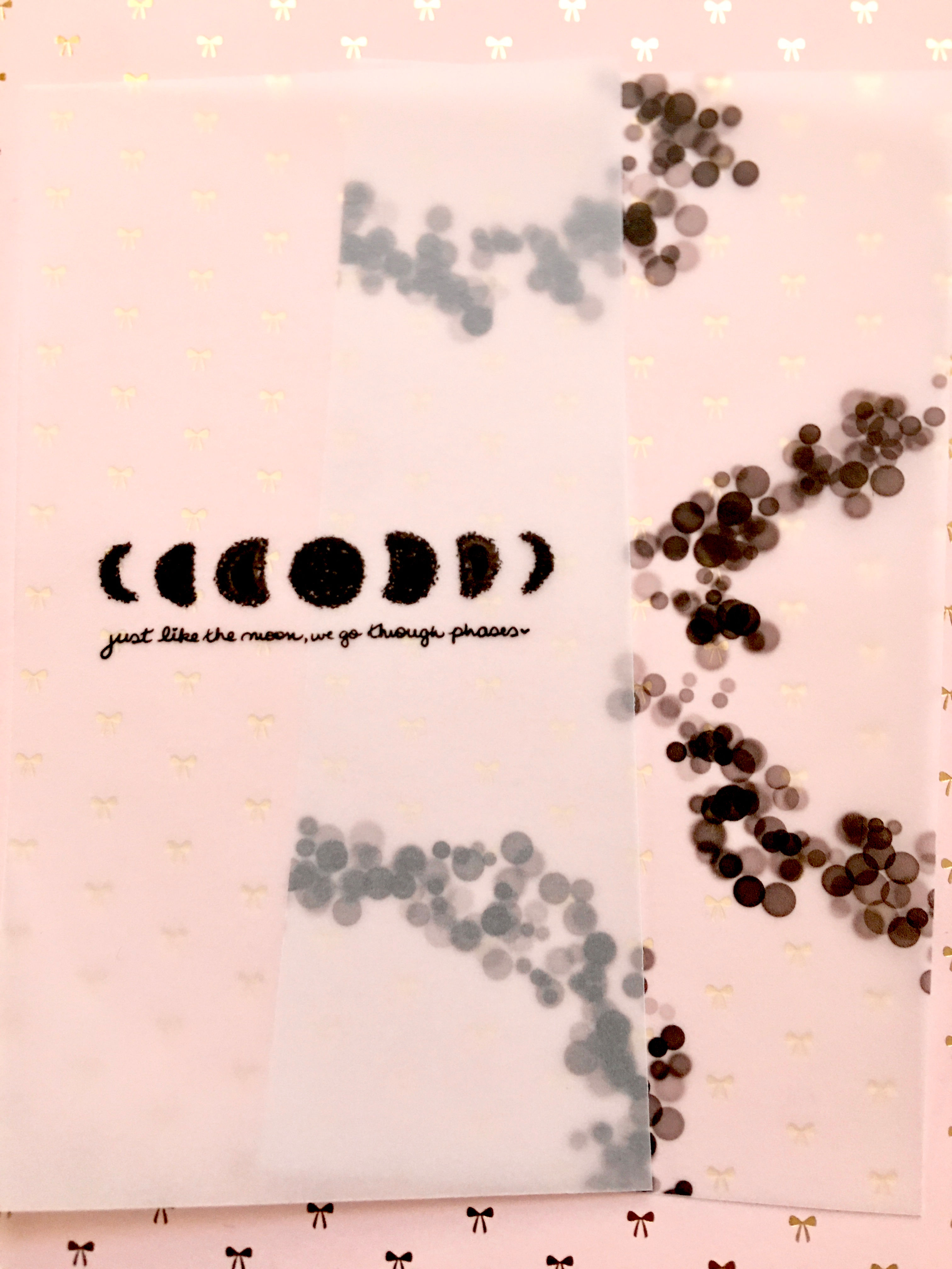 Moon phase vellum insert
