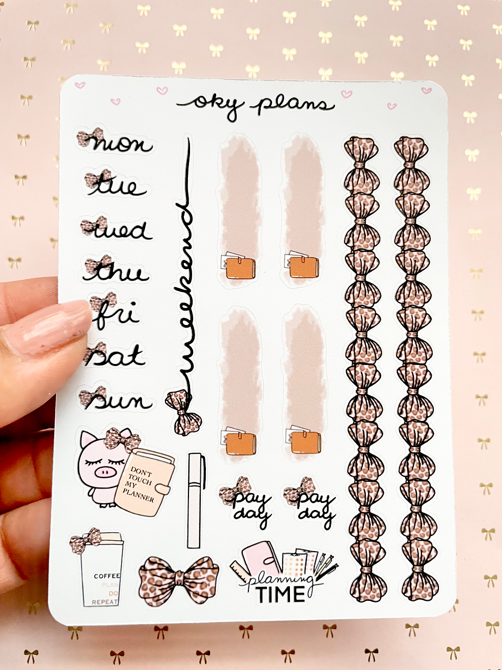 Plan, do, repeat  weekly stickers