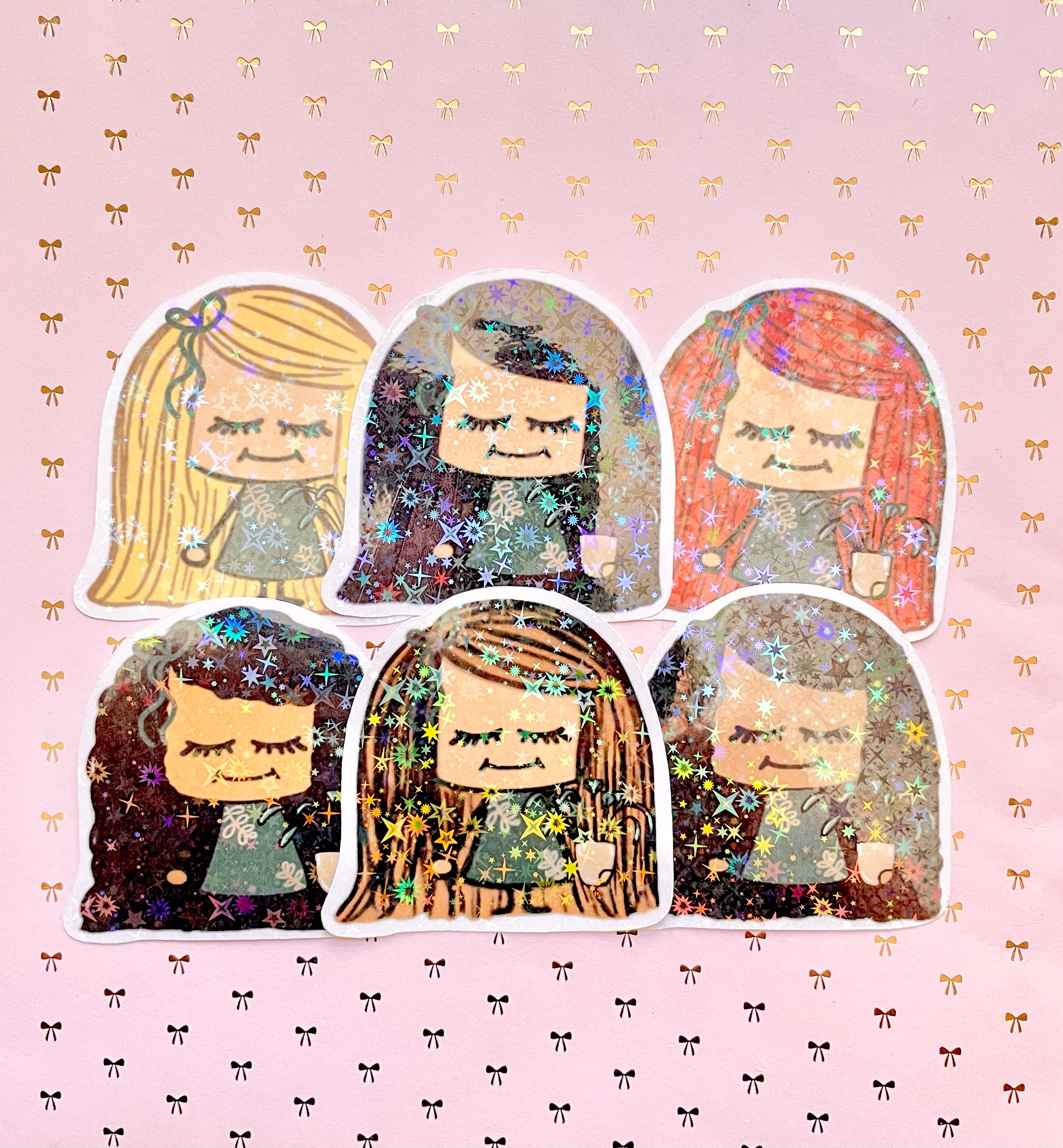 Plant lover holographic sticker