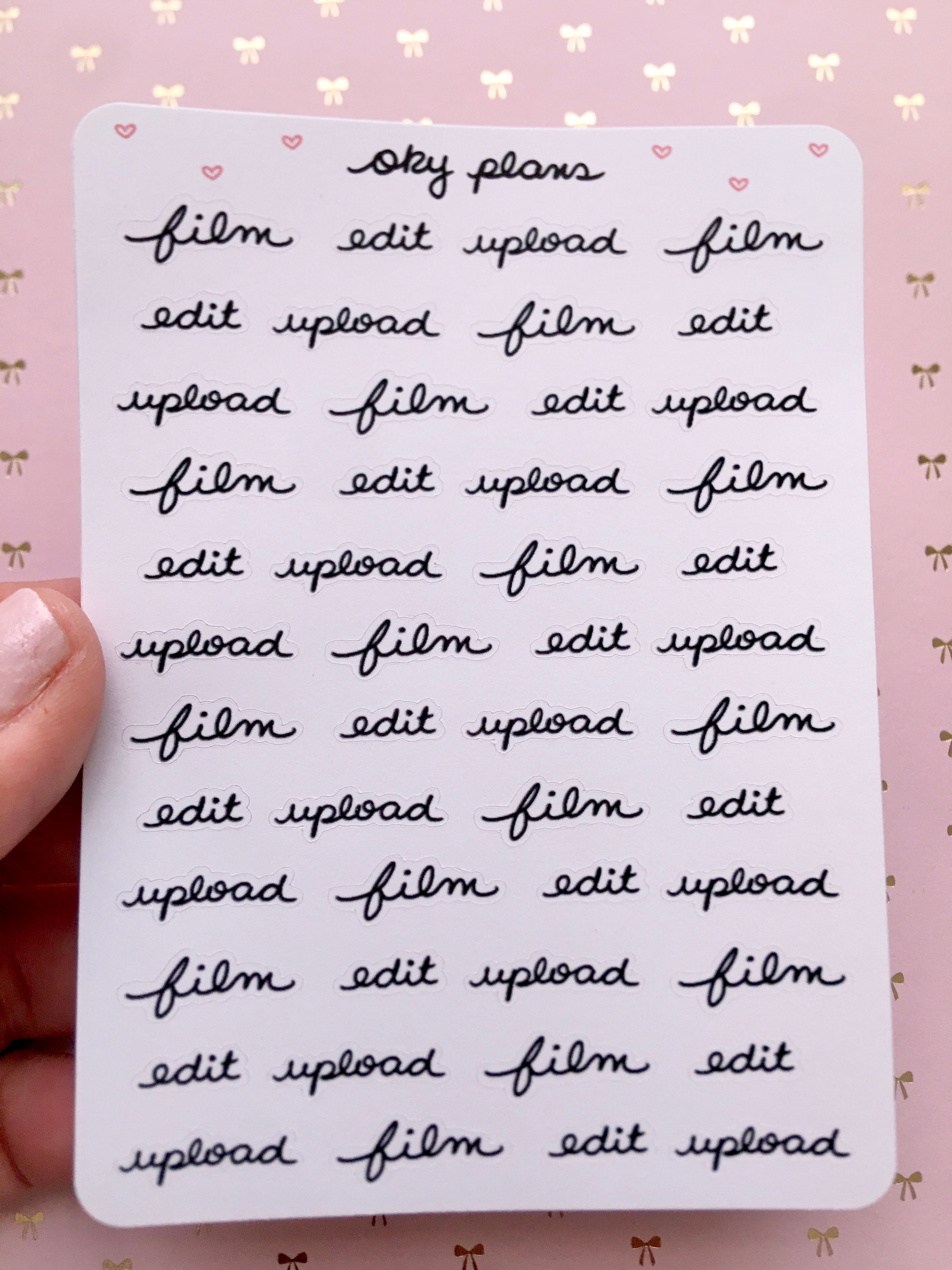 But Edit Sticker Film edit sticker | oky plans