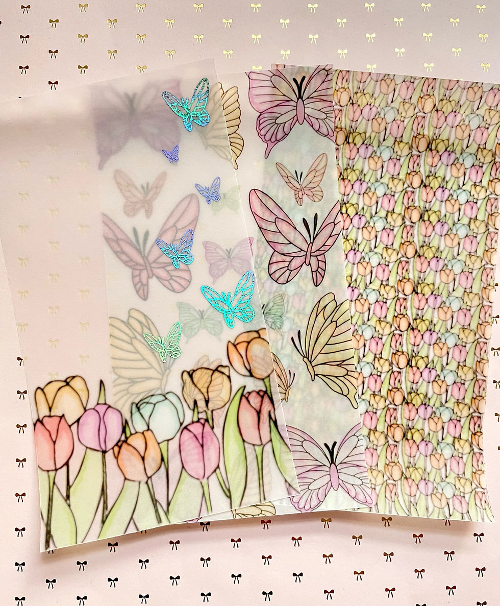 Spring easter vellum inserts