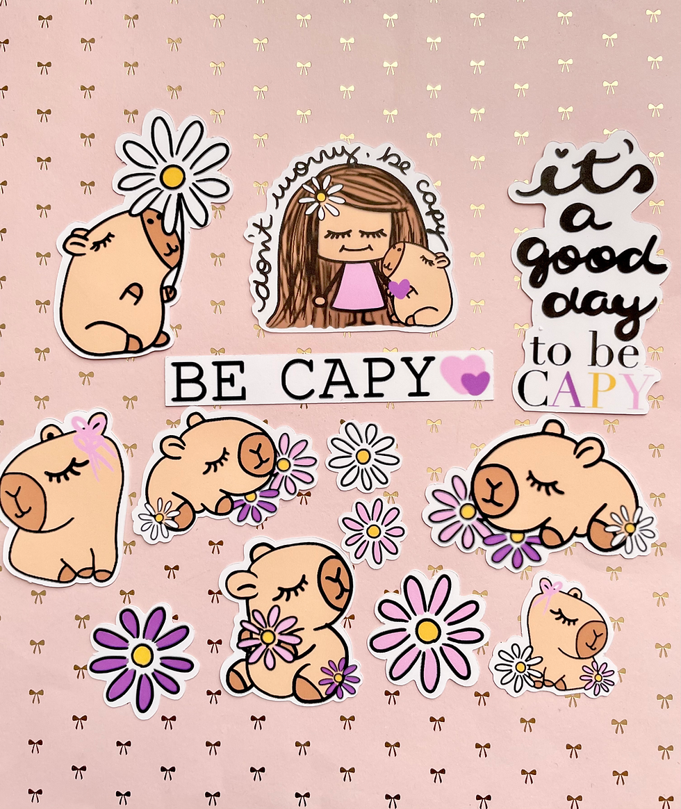 Be Capy sticker pack