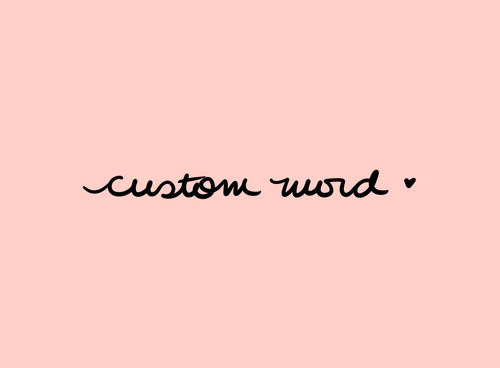 Custom word stickers | oky plans