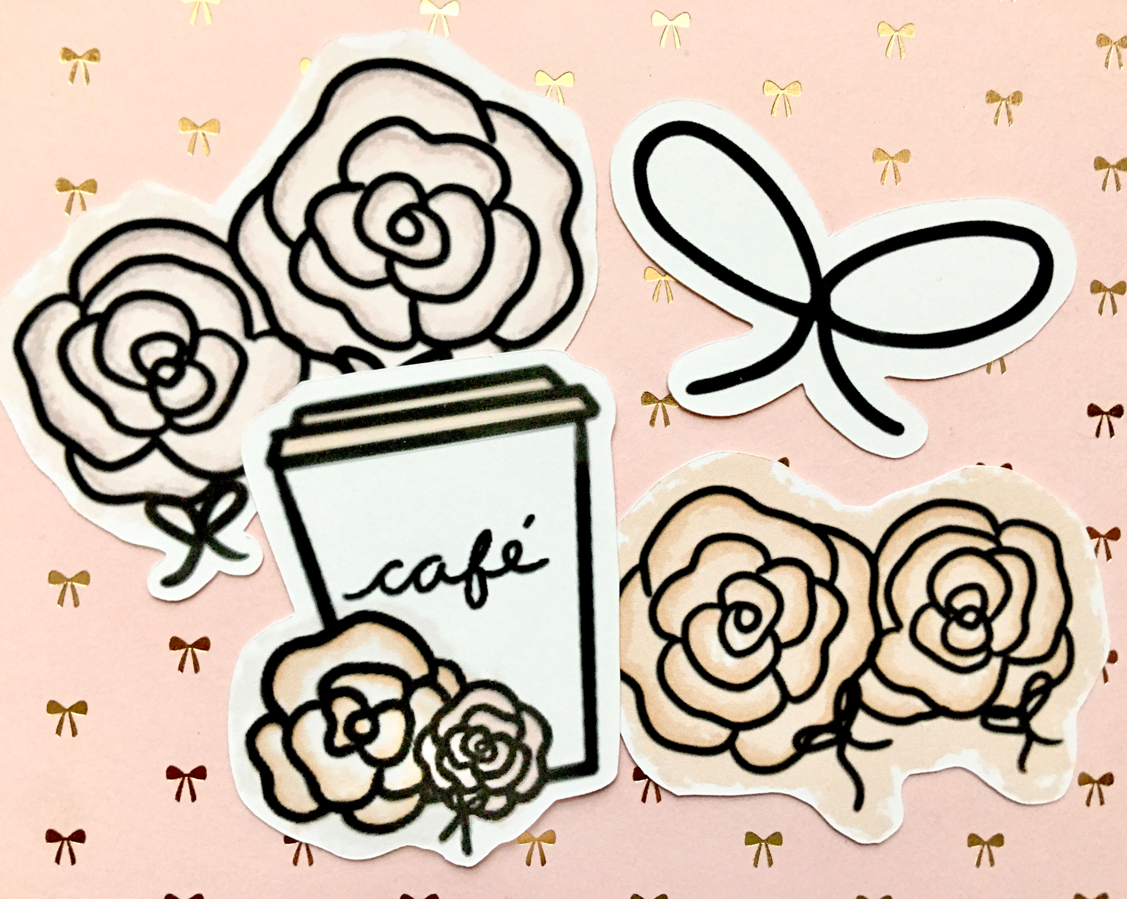 Rosette neutral sticker pack