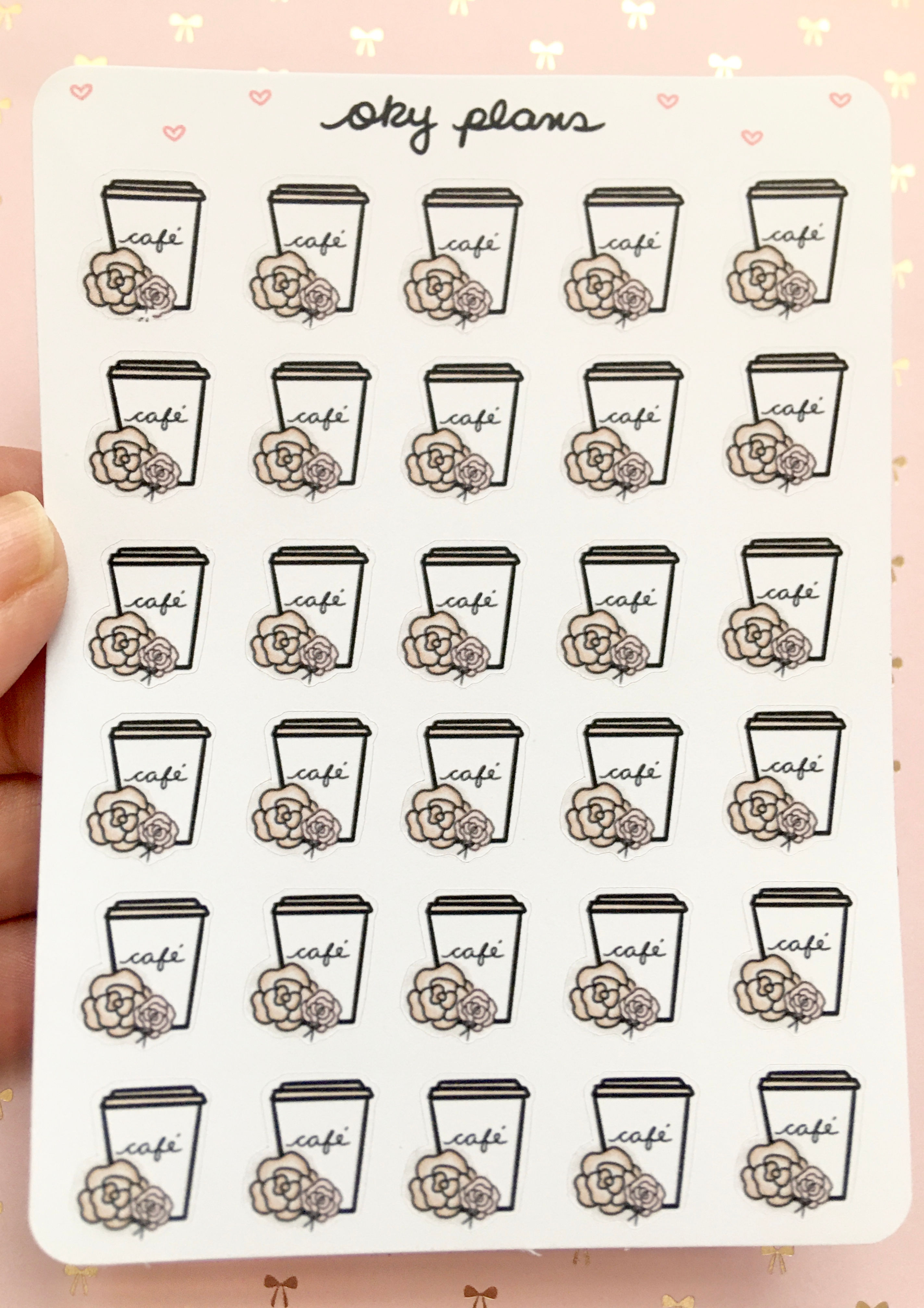 Rosette neutral coffee cup